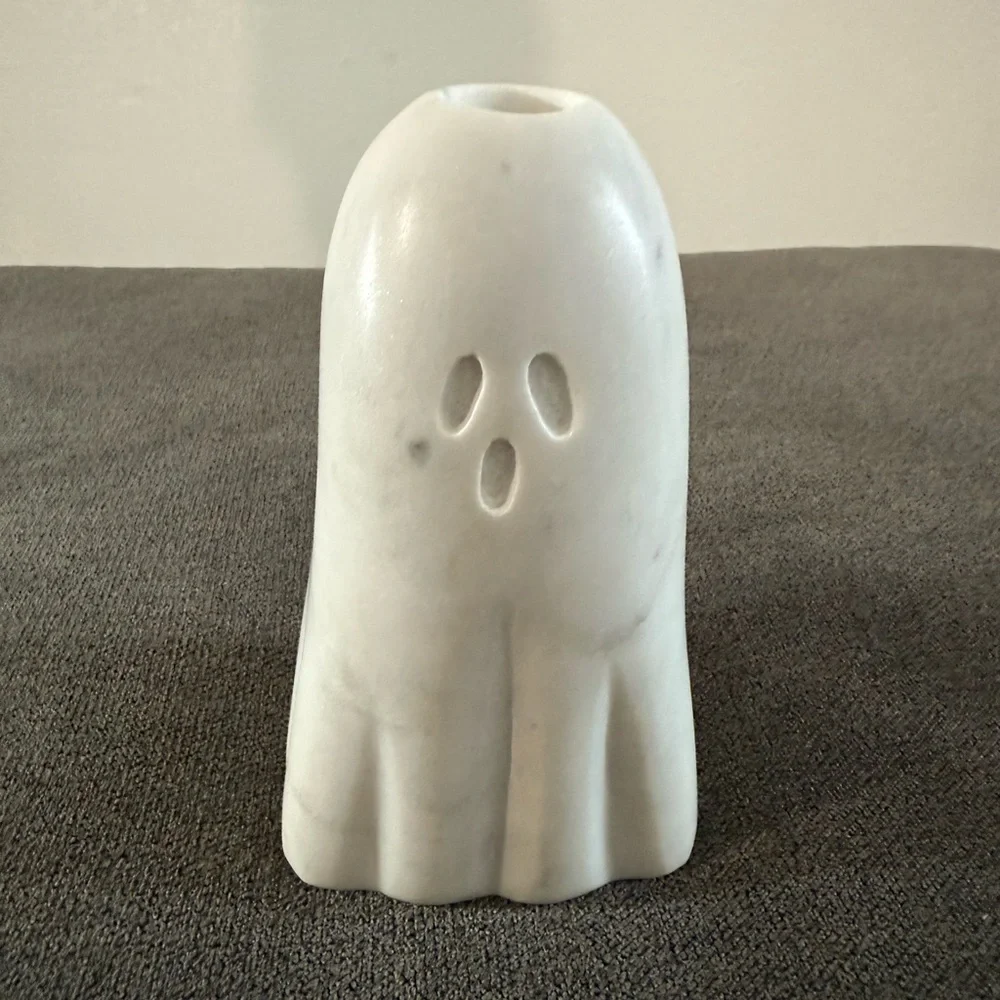 Williams Sonoma Be Home Figural Ghost Taper Holders Set of 2